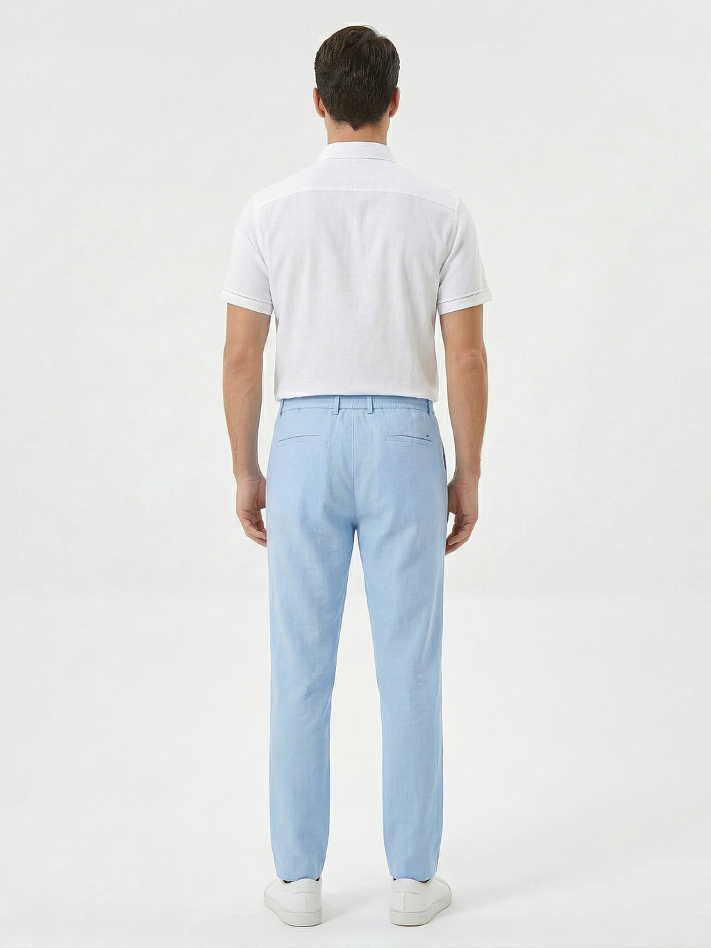 Men's Drawstring Straight-Leg Trousers
