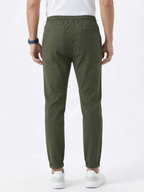 Men's Drawstring Tapered Trousers