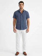 Men’s Short Sleeve Button-Front Shirt