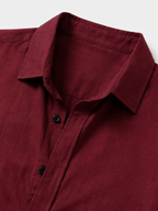 Men’s Short Sleeve Button Shirt and Shorts Two-Piece Set