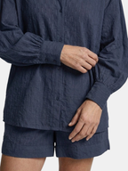 Women’s Broderie Stripe Shirt and Shorts Set
