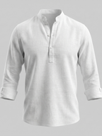 Men's Short Sleeve Button Front Summer Shirt