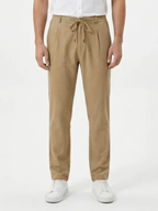 Men's Drawstring Straight-Leg Trousers