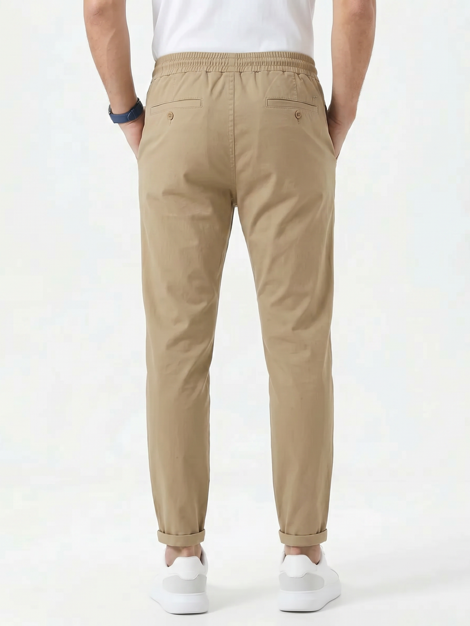 Men's Drawstring Tapered Trousers