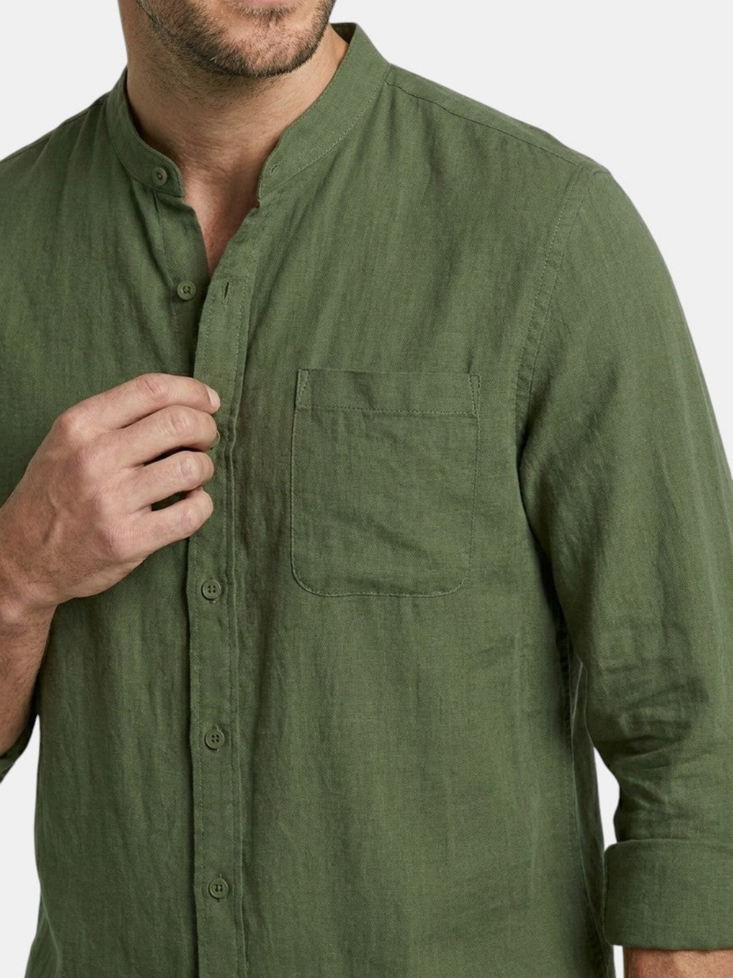 Men’s Long Sleeve Shirt and Shorts Two-Piece Set