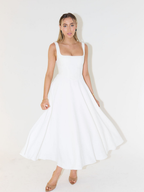 Women's Square Neck Sleeveless Maxi Dress