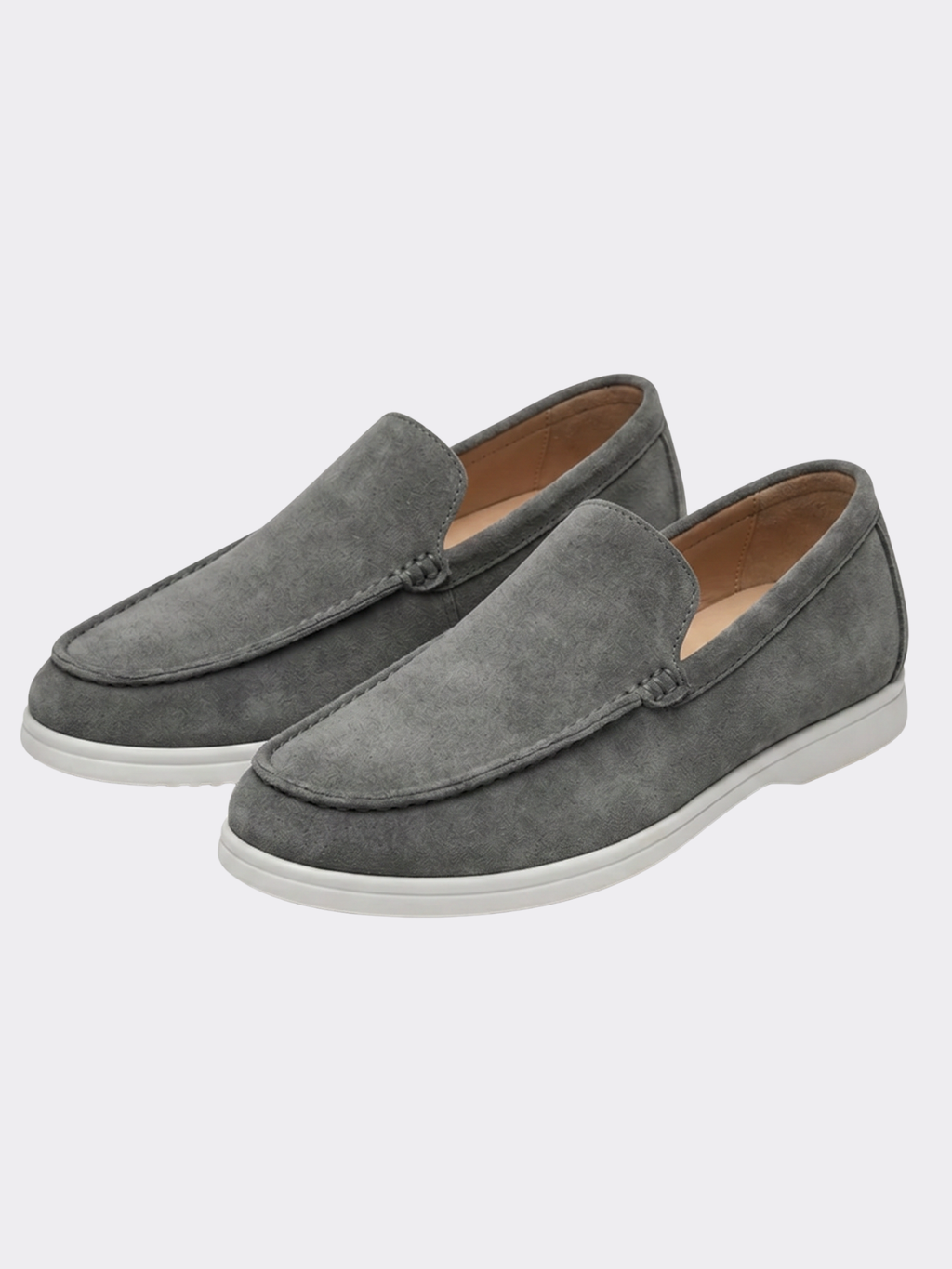Men’s Slip-On Loafers with Rounded Toe