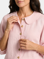 Women’s Peter Pan Collar Blouse and Wide-Leg Trousers Set