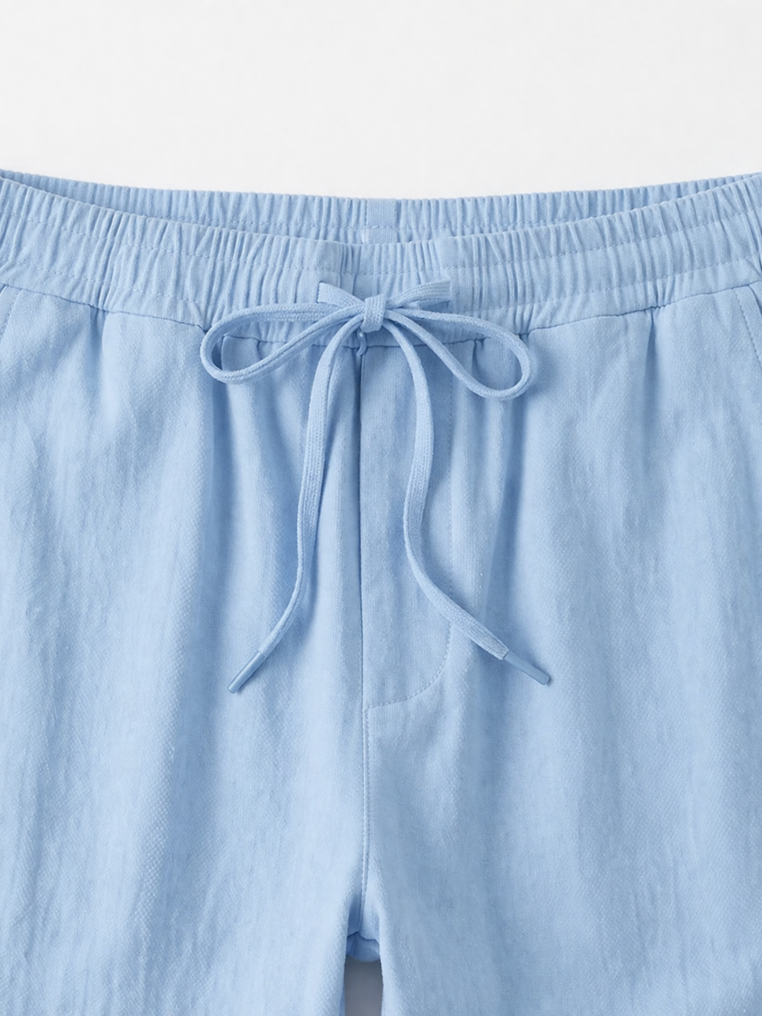 Men's Drawstring Straight-Leg Trousers