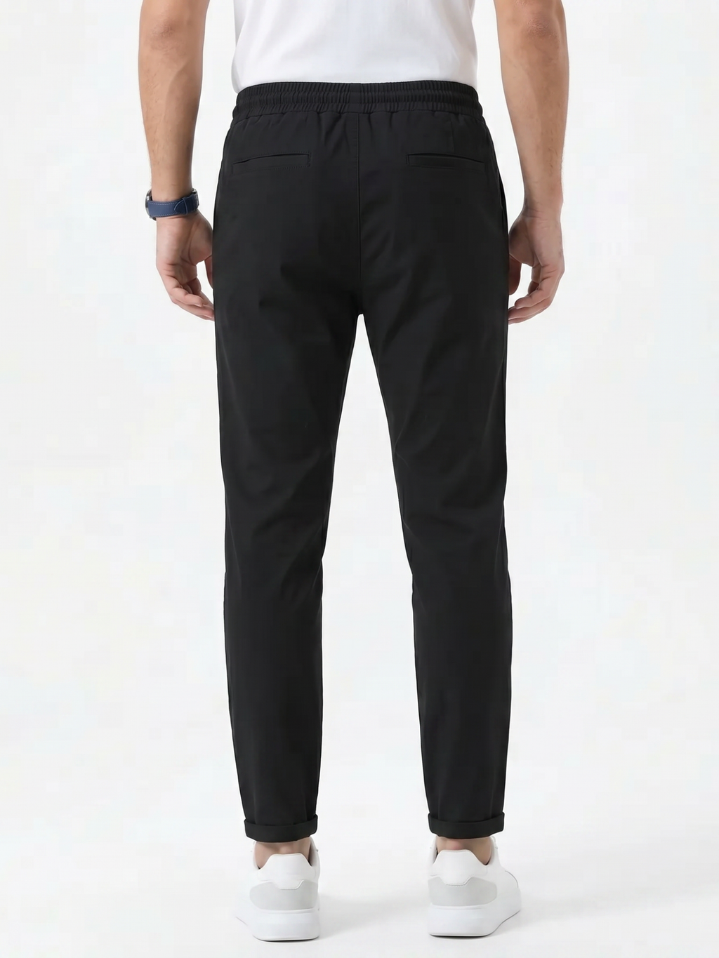 Men's Drawstring Tapered Trousers