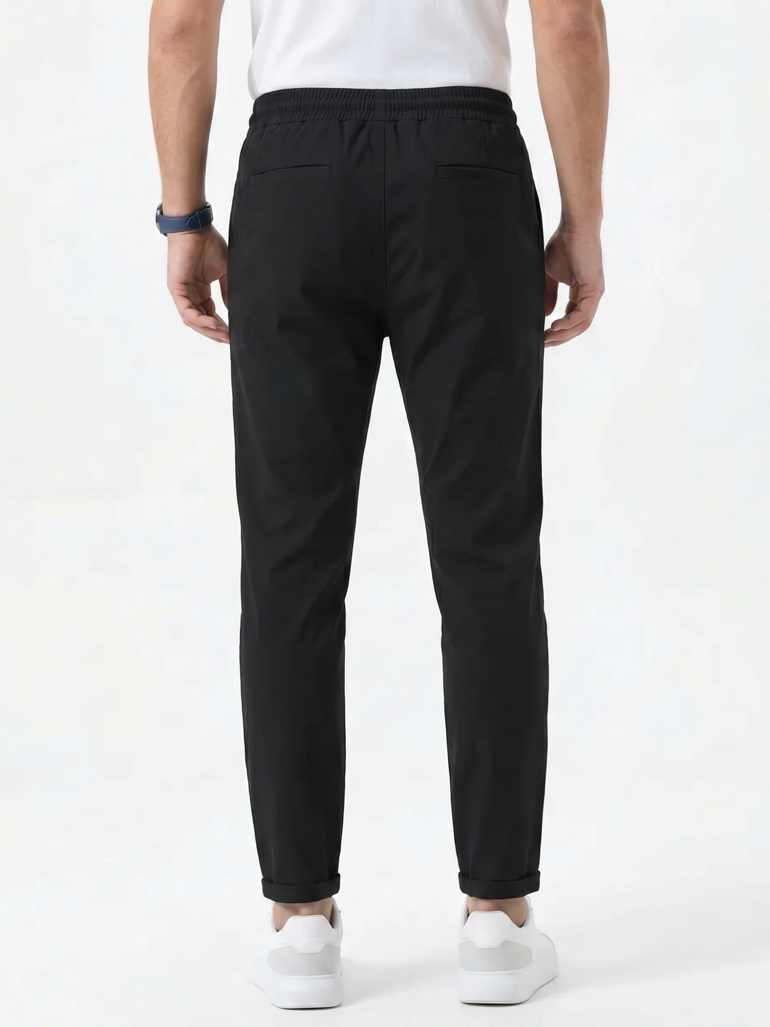 Men's Drawstring Tapered Trousers