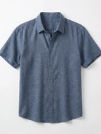 Men’s Short Sleeve Button-Front Shirt