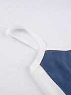 Women’s Contrast Stripe Crop Cami Top
