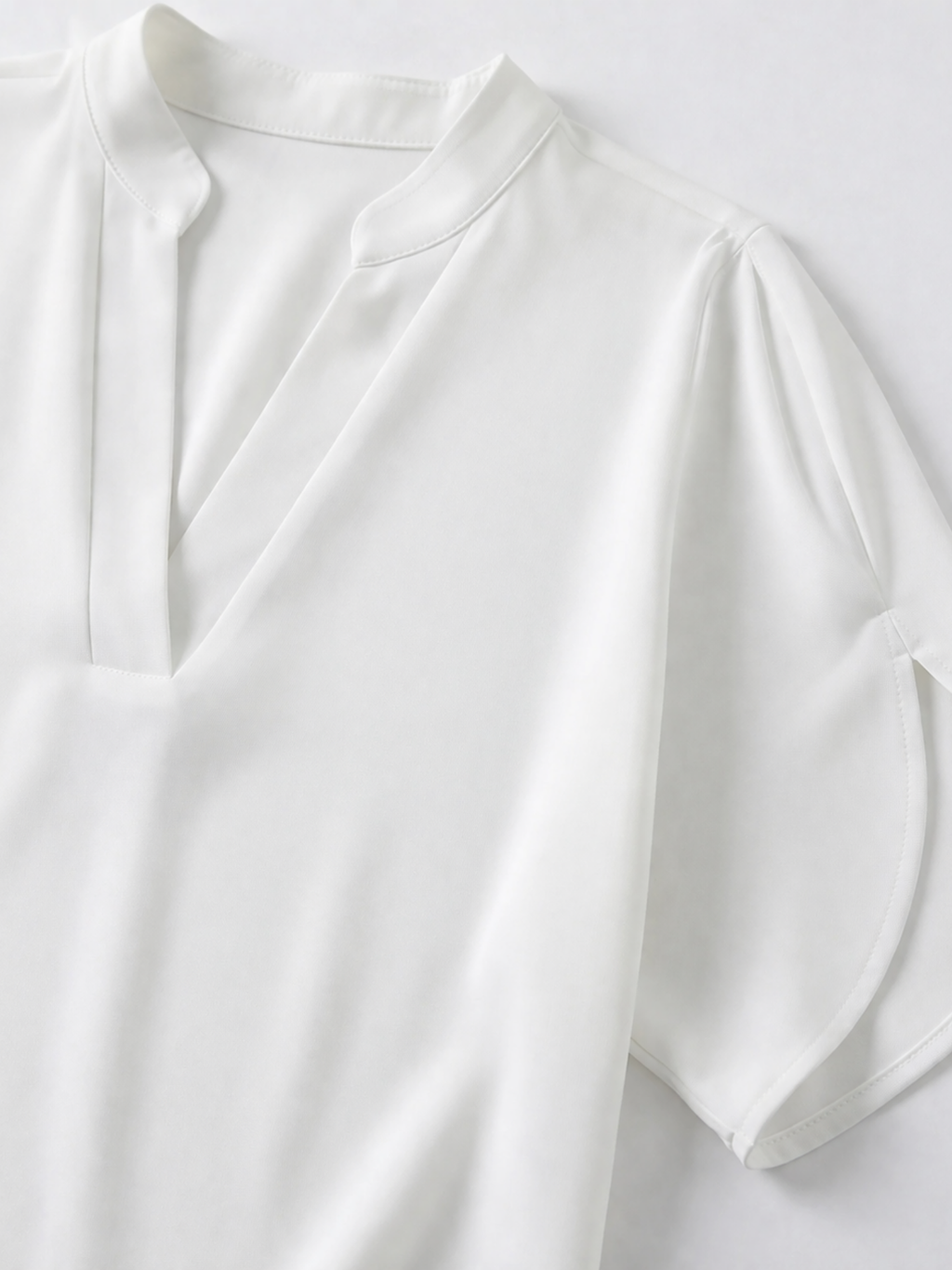 Women's V-Neck Short Sleeve Blouse