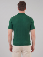 Men’s Short-Sleeve Polo Shirt with Lapel Collar