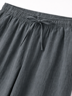 Men’s Casual Straight-Leg Drawstring Trousers