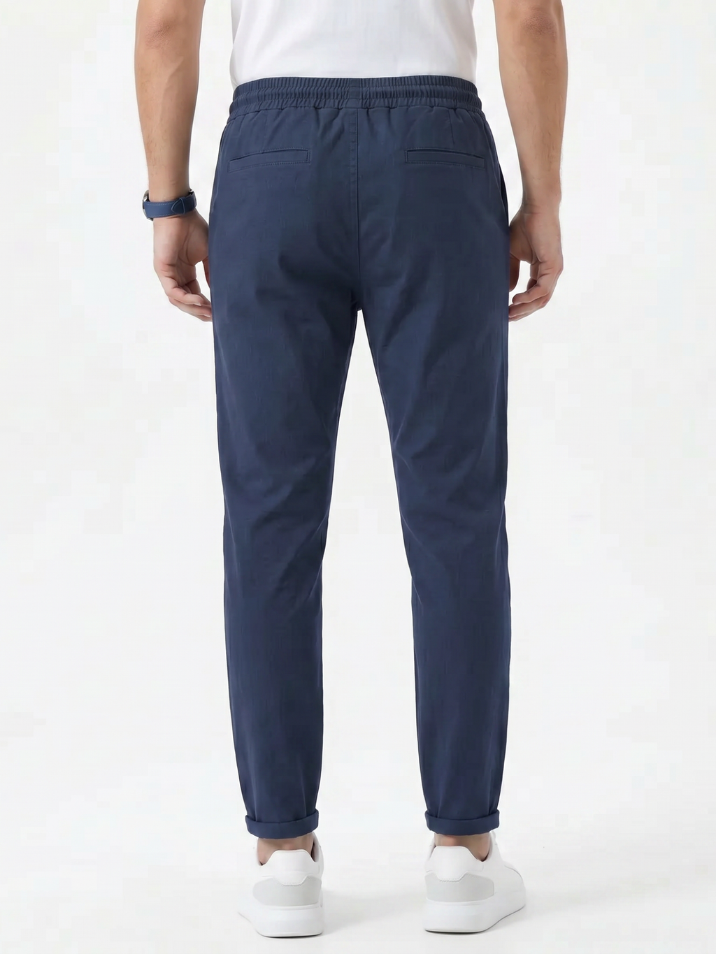 Men's Drawstring Tapered Trousers