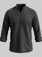 Men's Short Sleeve Button Front Summer Shirt