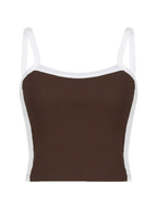 Women’s Contrast Stripe Crop Cami Top