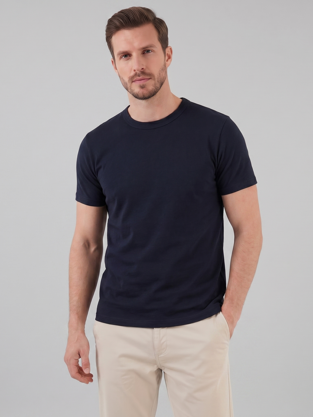 Men's Short Sleeve Casual Crew Neck Top