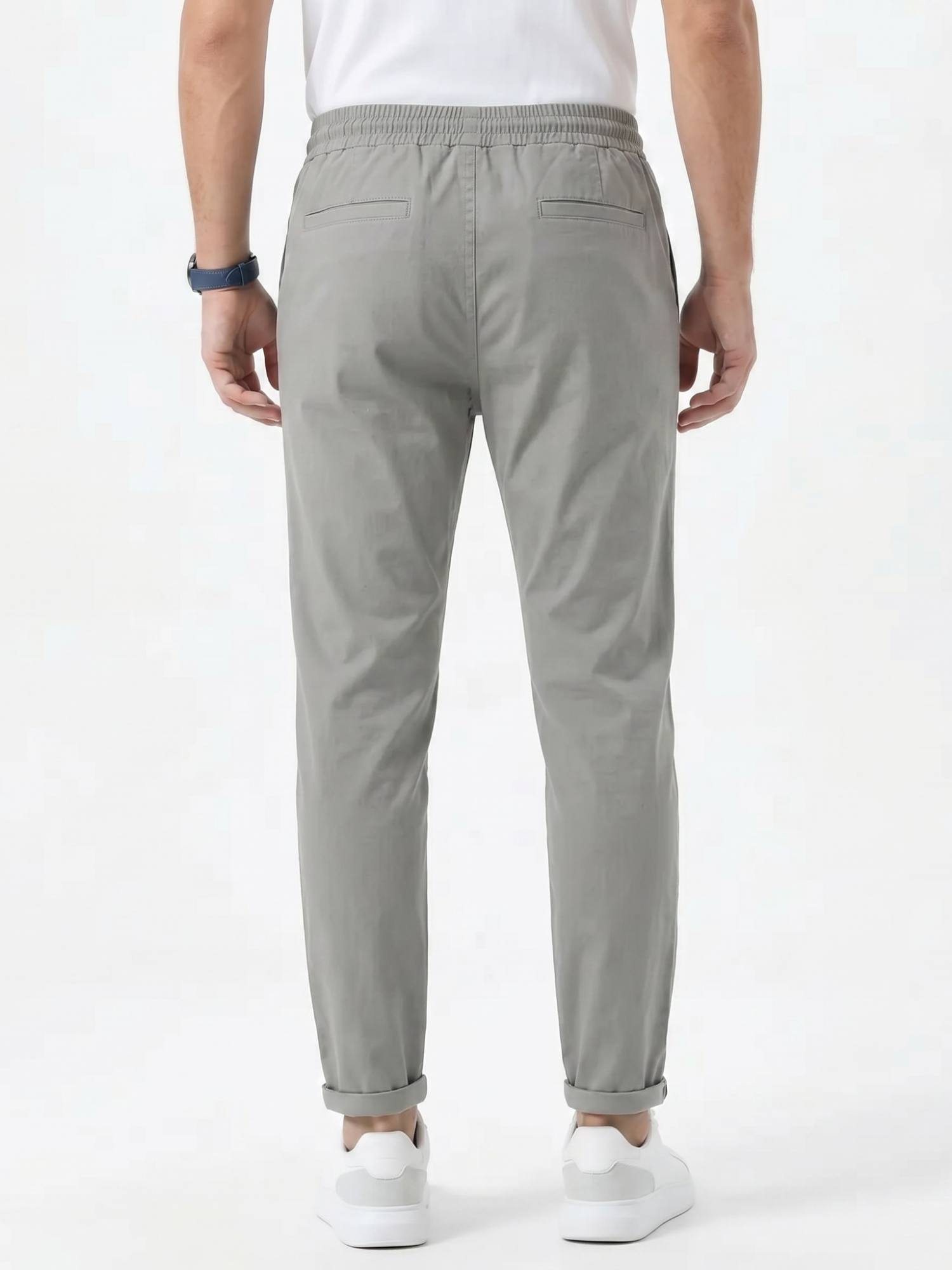 Men's Drawstring Tapered Trousers