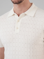 Men’s Short-Sleeve Polo Shirt with Lapel Collar