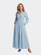 Lightweight Maxi Shirt Dress – Effortless Flow & Everyday Comfort