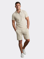 Men’s Polo Shirt and Shorts Two-Piece Co-Ord Set