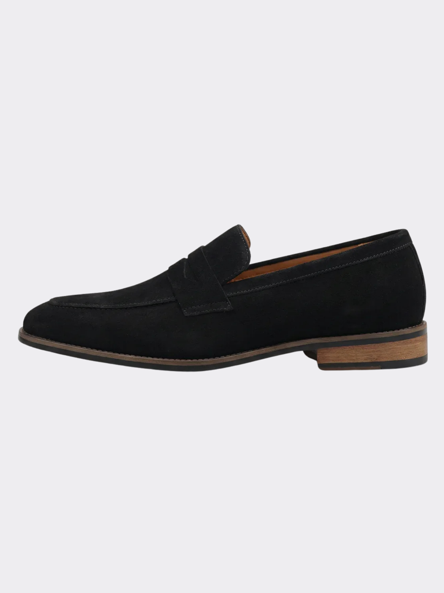 Men’s Slip-On Loafers with Almond Toe