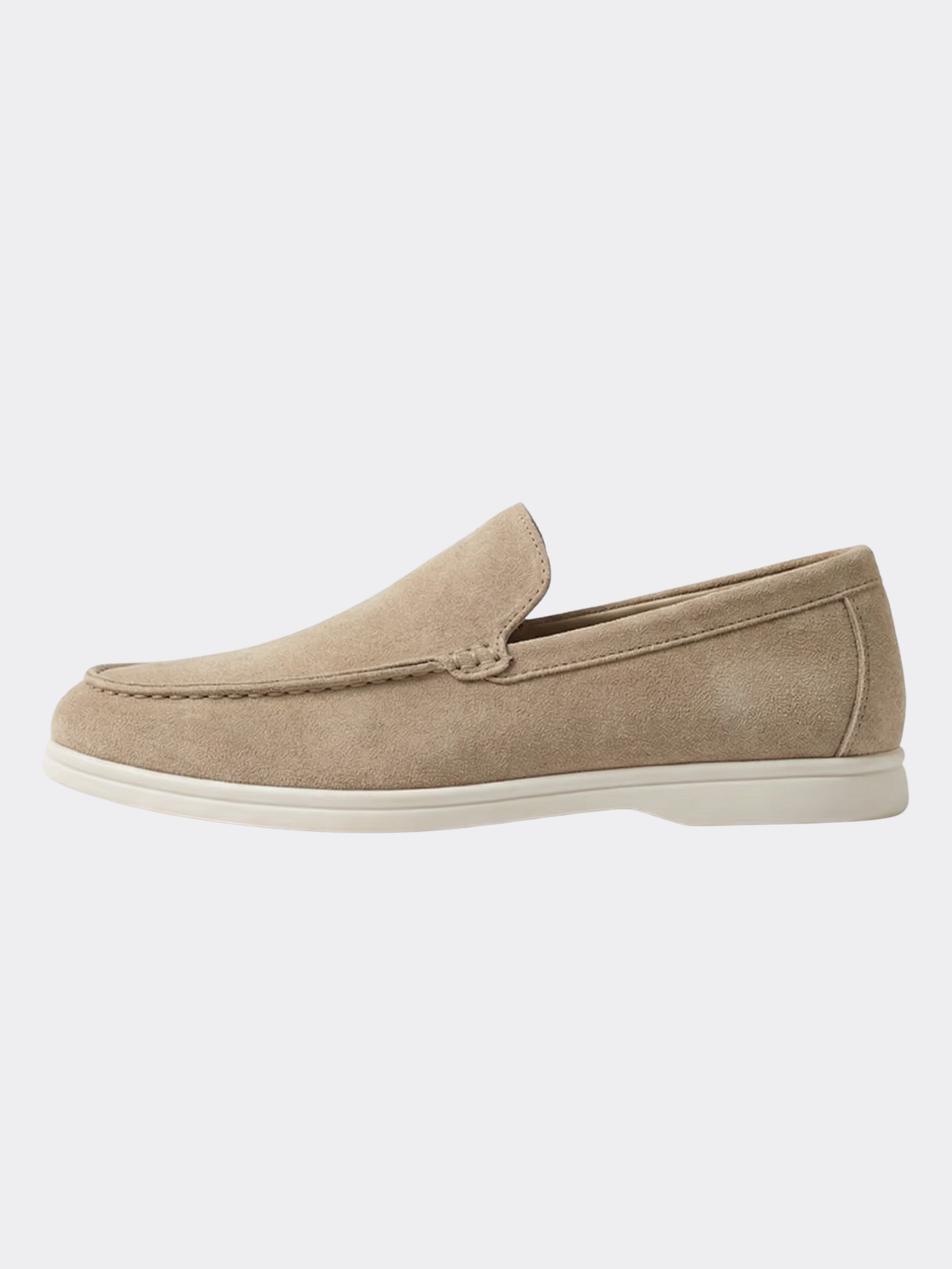 Men’s Slip-On Loafers with Rounded Toe
