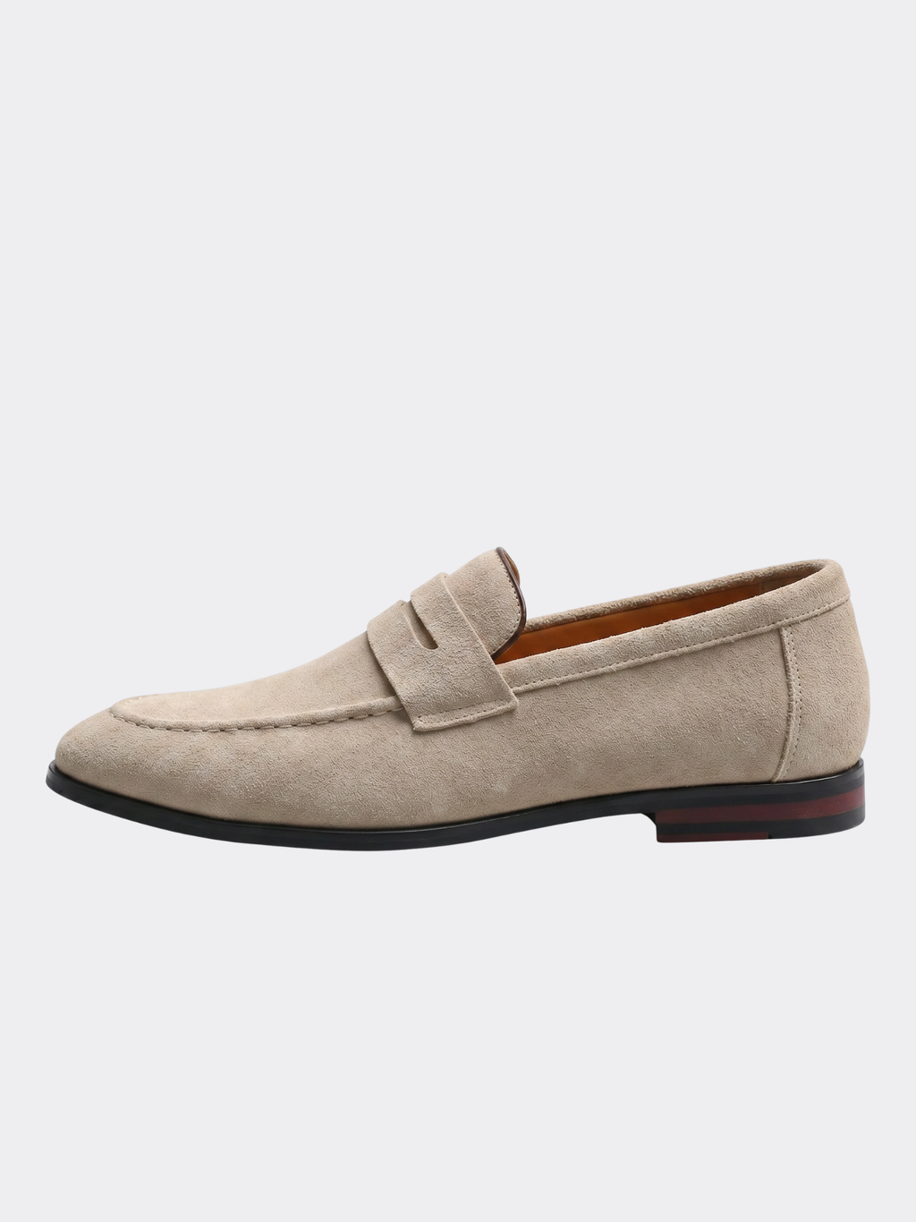 Men’s Slip-On Penny Loafers with Moc Toe