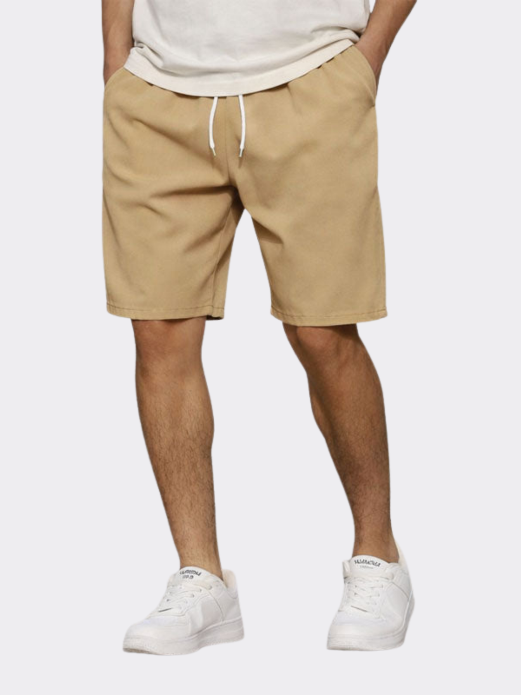 Men’s Woven Shorts – Elasticated Waist – Knee Length