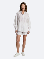 Women’s Broderie Stripe Shirt and Shorts Set