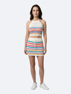 Women’s Crochet Halter Top and Mini Skirt Set