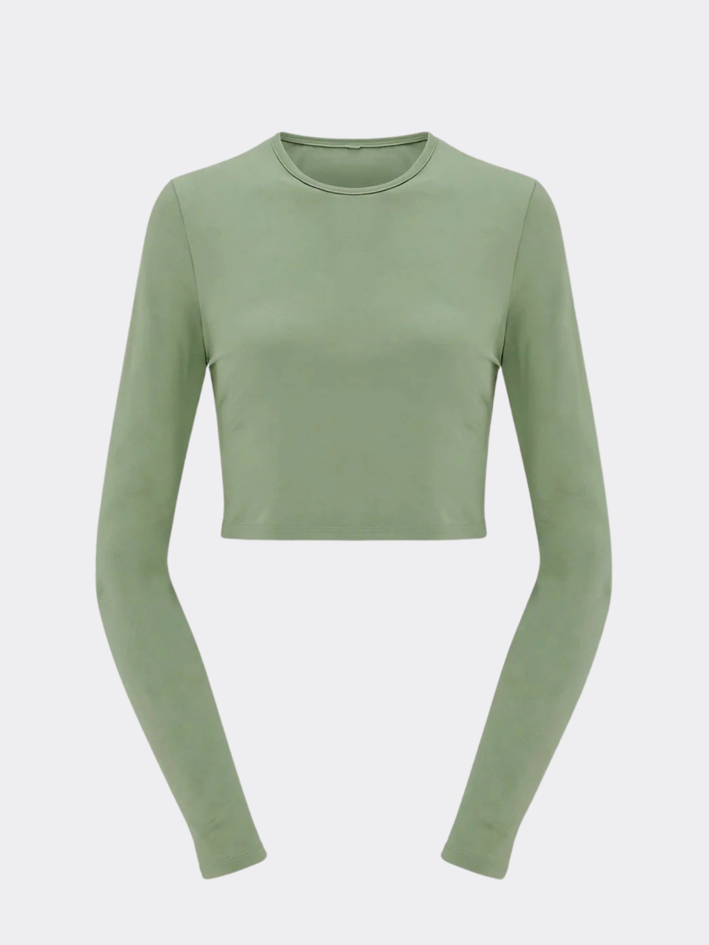 Women’s Long Sleeve Fitted Crop Top