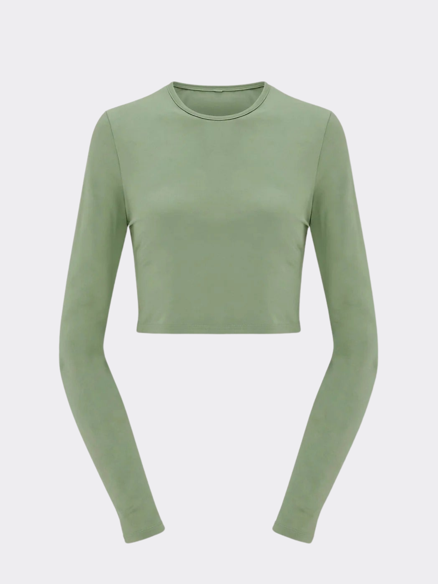 Women’s Long Sleeve Fitted Crop Top