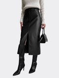Women’s Midi Skirt with Front Slit
