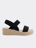 Women’s Platform Thong Sandals with Elastic Back Strap