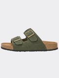 Women’s Two Strap Buckle Slide Sandals