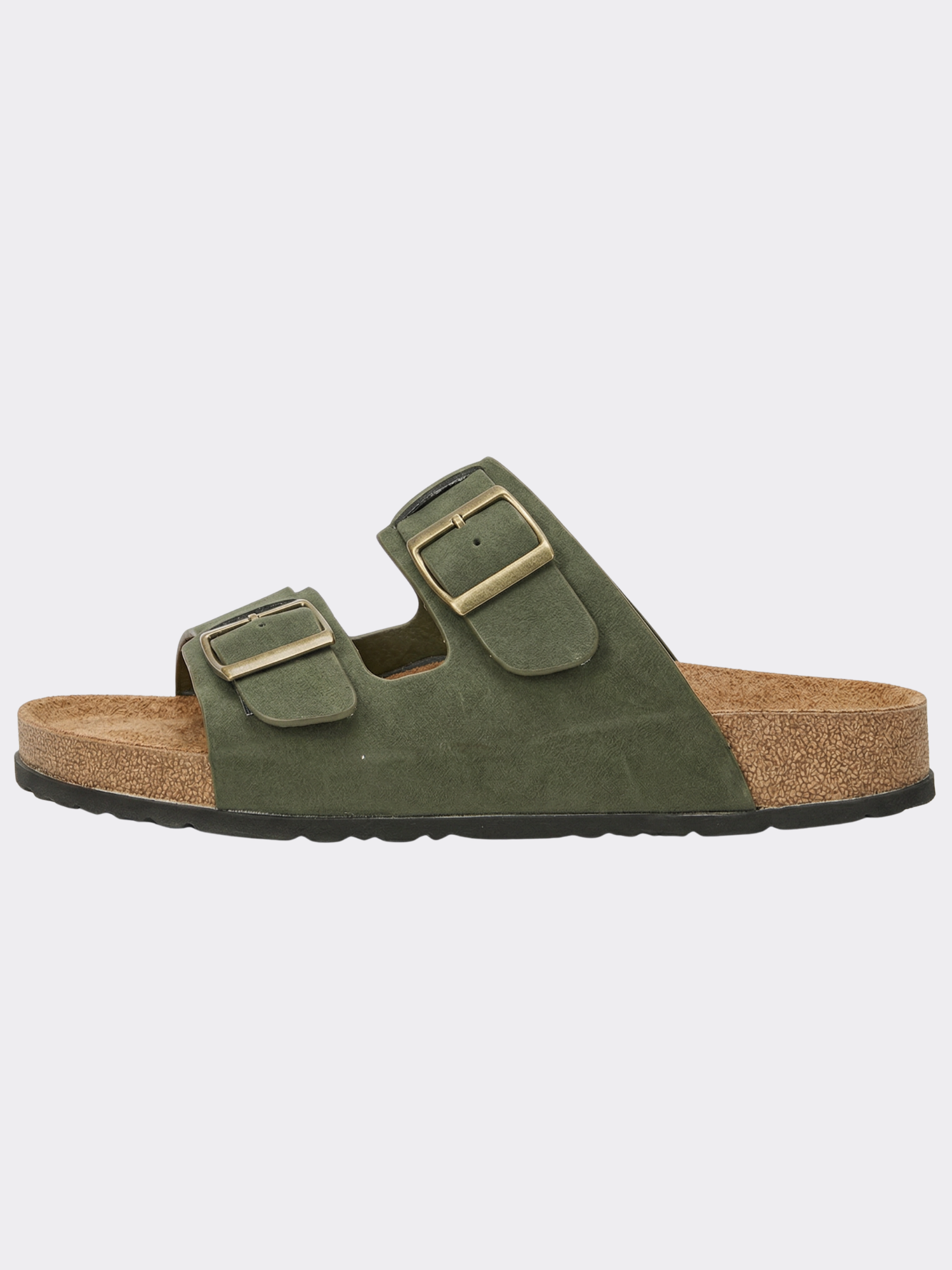Women’s Two Strap Buckle Slide Sandals