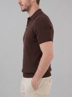 Men’s Short-Sleeve Polo Shirt with Lapel Collar