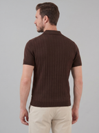 Men’s Short-Sleeve Polo Shirt with Lapel Collar