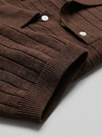 Men’s Short-Sleeve Polo Shirt with Lapel Collar