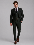 Classic 3-Piece Tweed Suit – Timeless Formal Elegance
