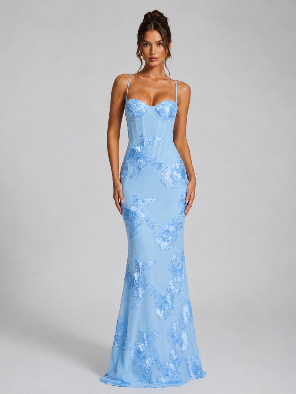 Floral Corset Maxi Dress – Timeless Feminine Elegance