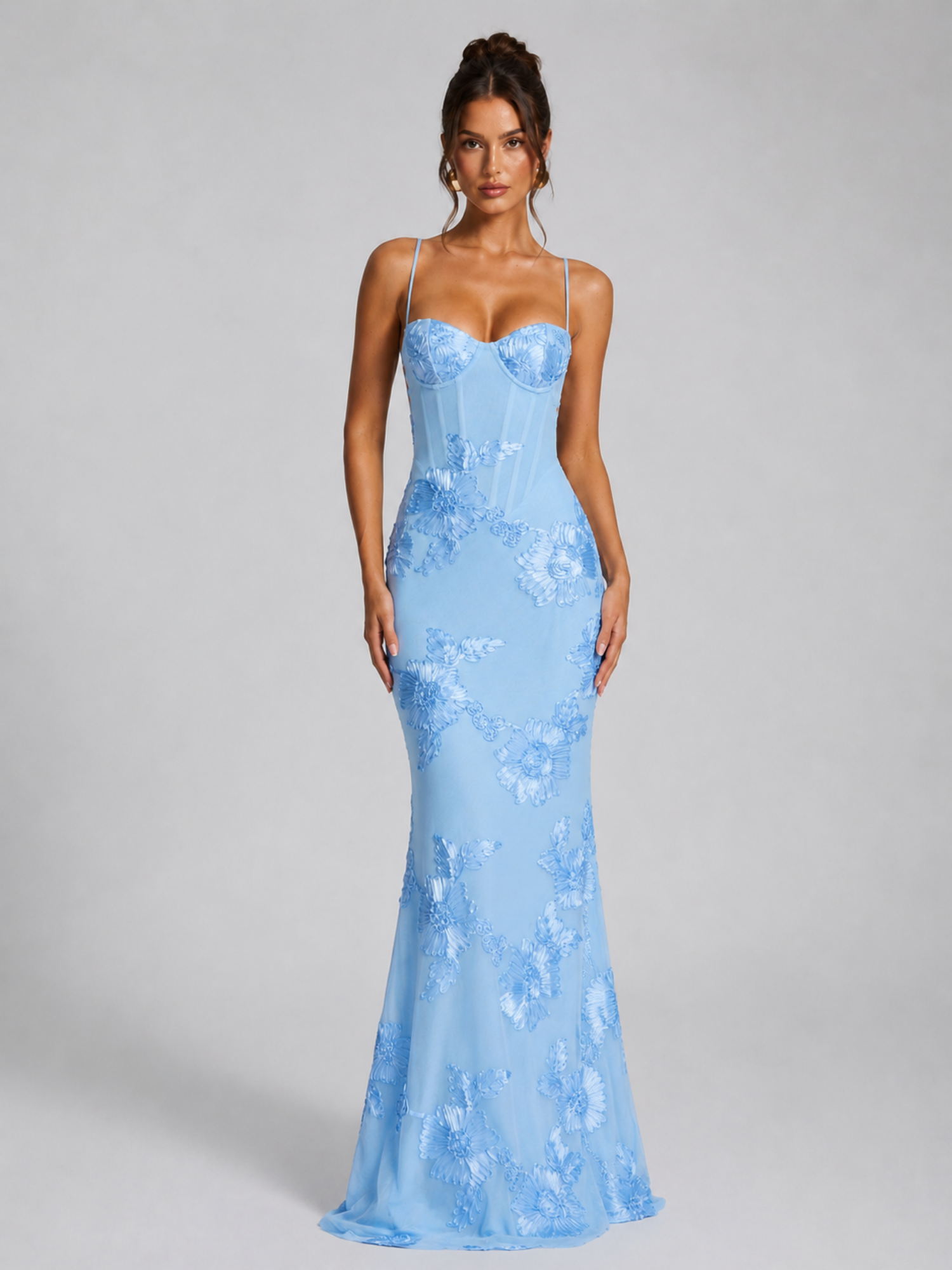 Floral Corset Maxi Dress – Timeless Feminine Elegance