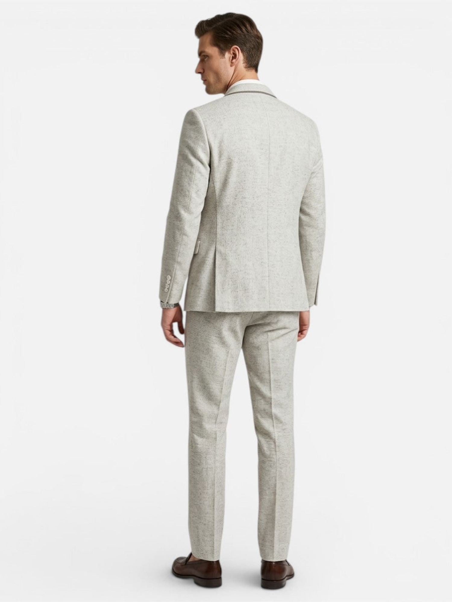 Lightweight Linen-Look Suit – Modern Summer Formal Style