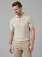 Men’s Short-Sleeve Polo Shirt with Lapel Collar
