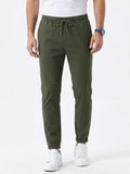 Men's Drawstring Tapered Trousers