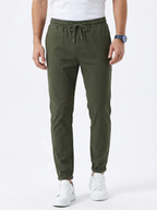 Men's Drawstring Tapered Trousers